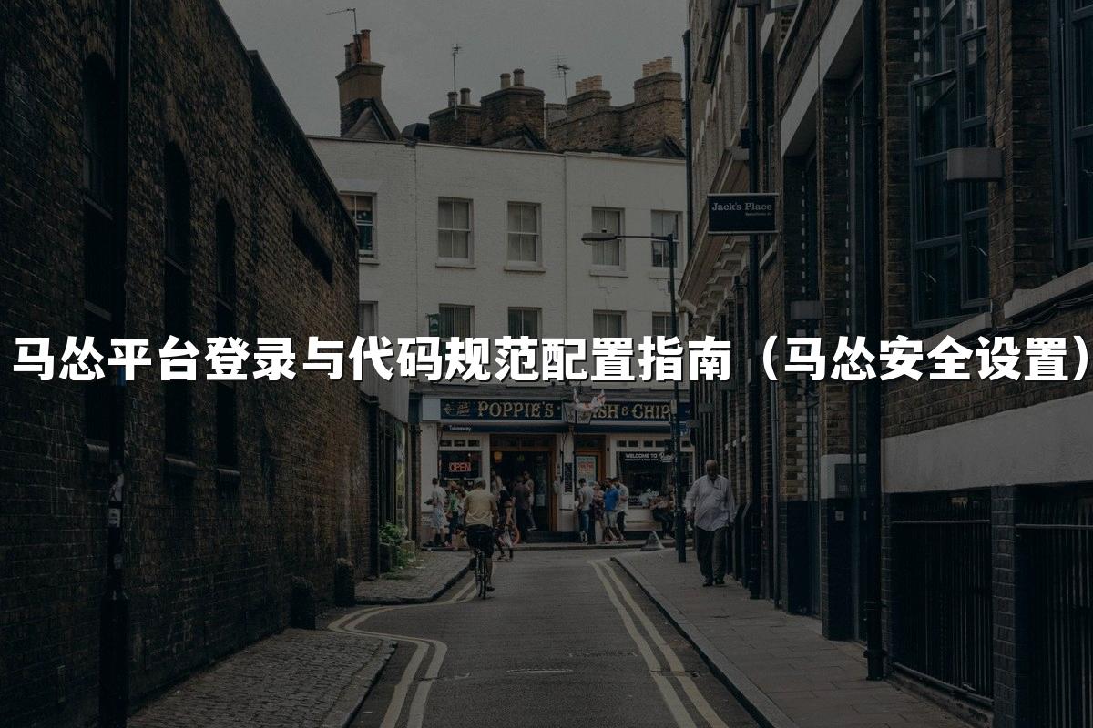 马怂平台登录与代码规范配置指南（马怂安全设置）