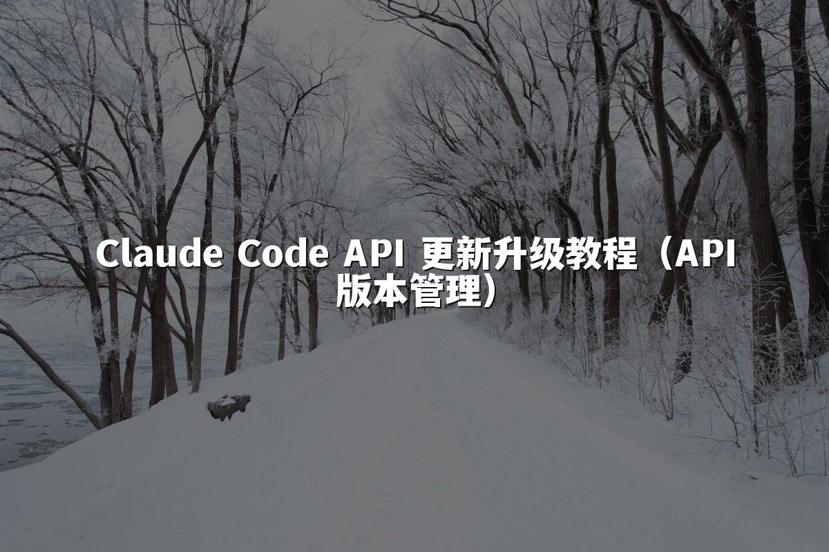 Claude Code API 更新升级教程(API版本管理)