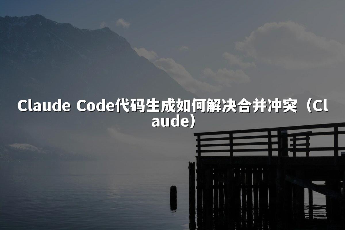 Claude Code代码生成如何解决合并冲突（Claude）