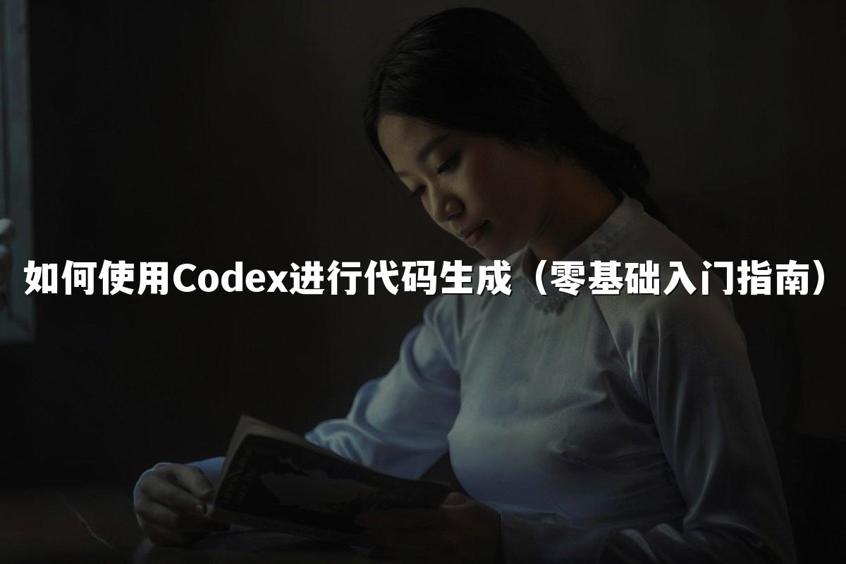 如何使用Codex进行代码生成(零基础入门指南)