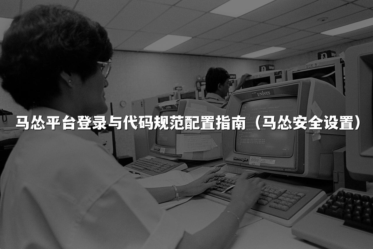 马怂平台登录与代码规范配置指南（马怂安全设置）
