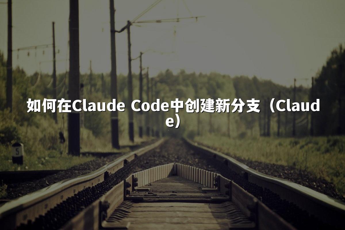 如何在Claude Code中创建新分支（Claude）