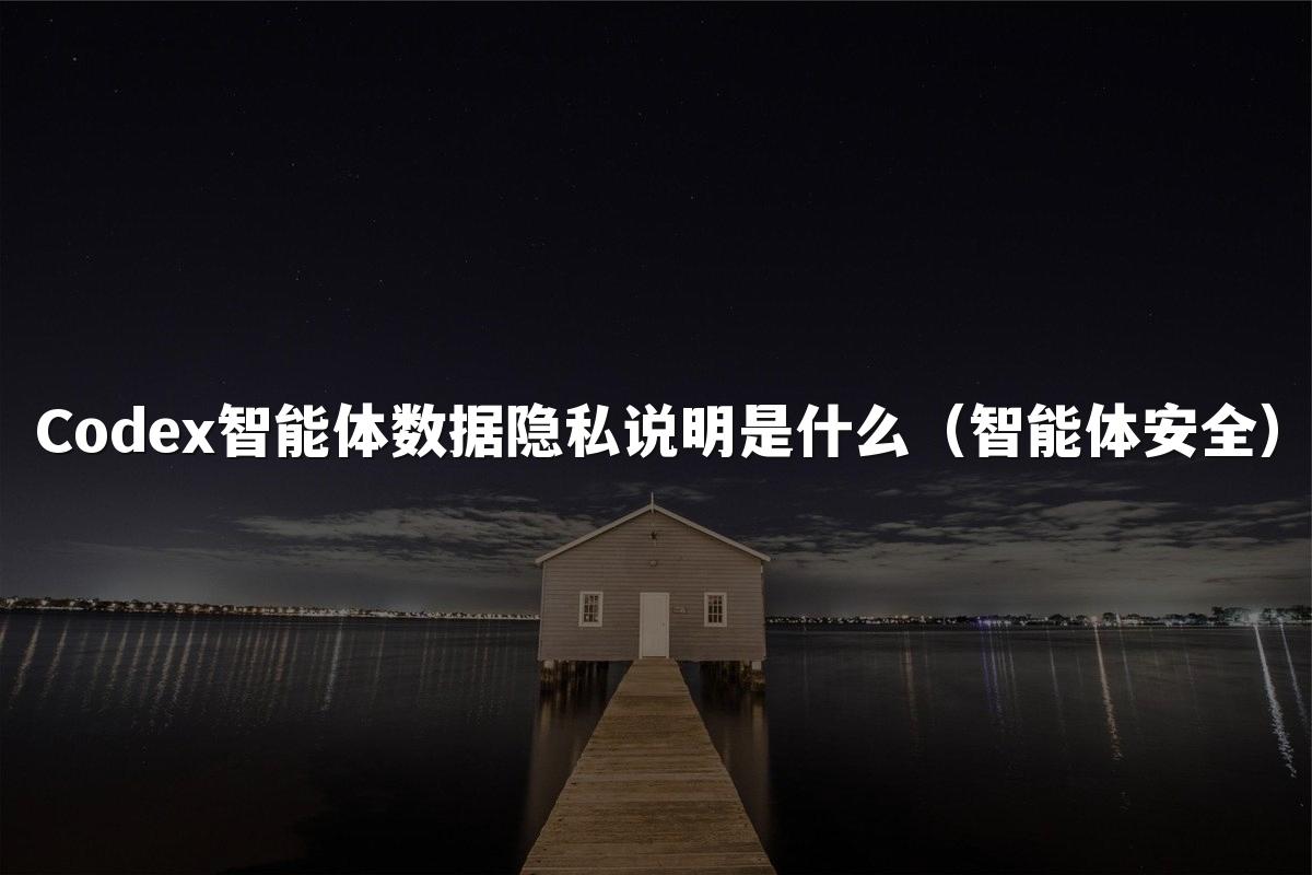 Codex智能体数据隐私说明是什么(智能体安全)