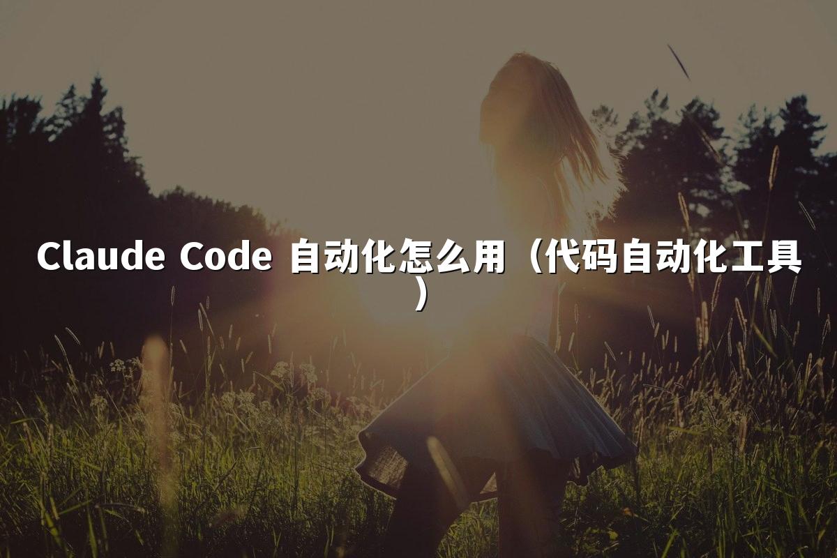 Claude Code 自动化怎么用（代码自动化工具）