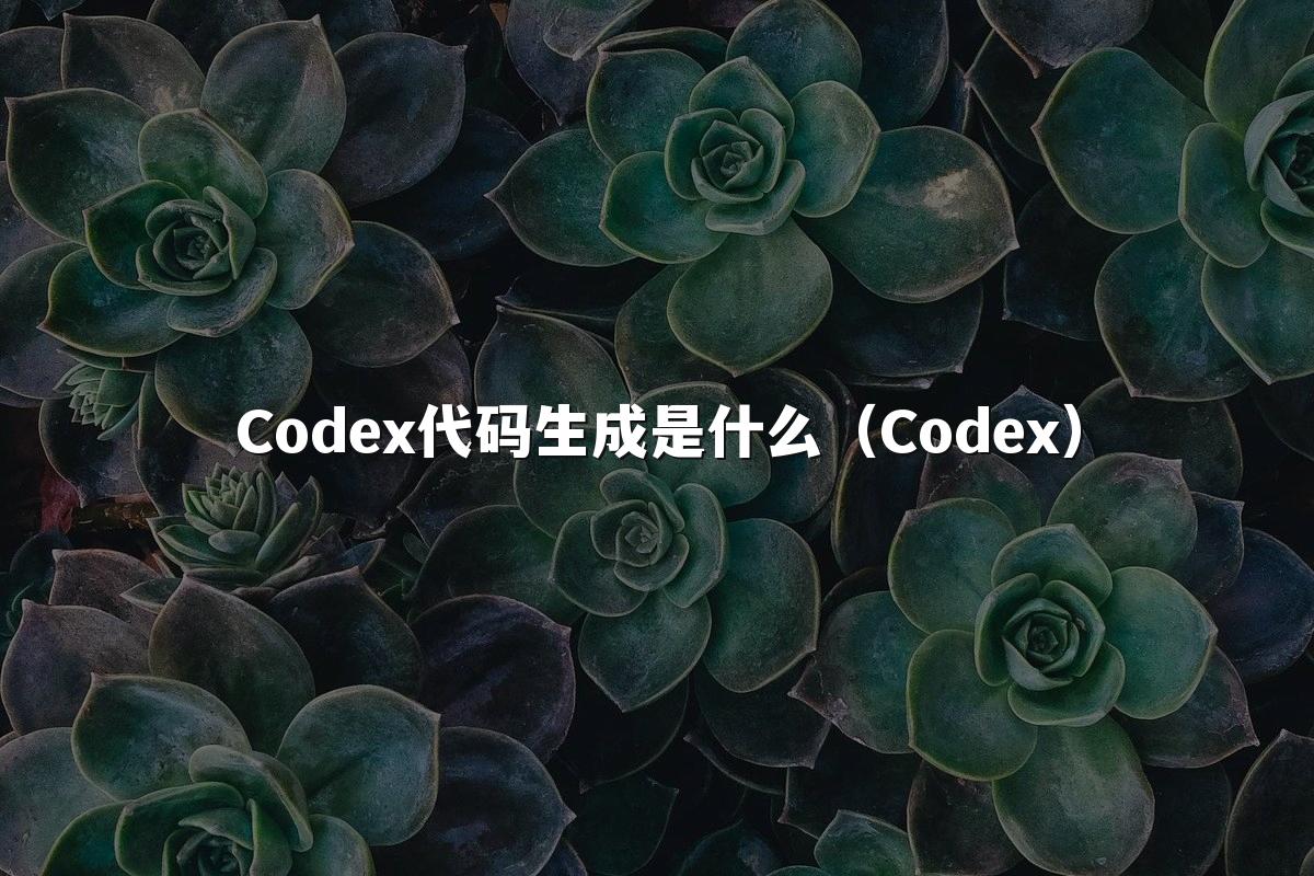 Codex代码生成是什么(Codex)