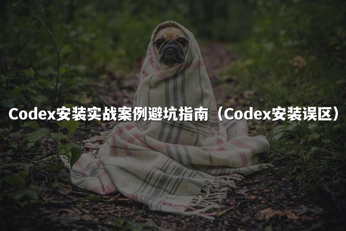 Codex安装实战案例避坑指南(Codex安装误区)