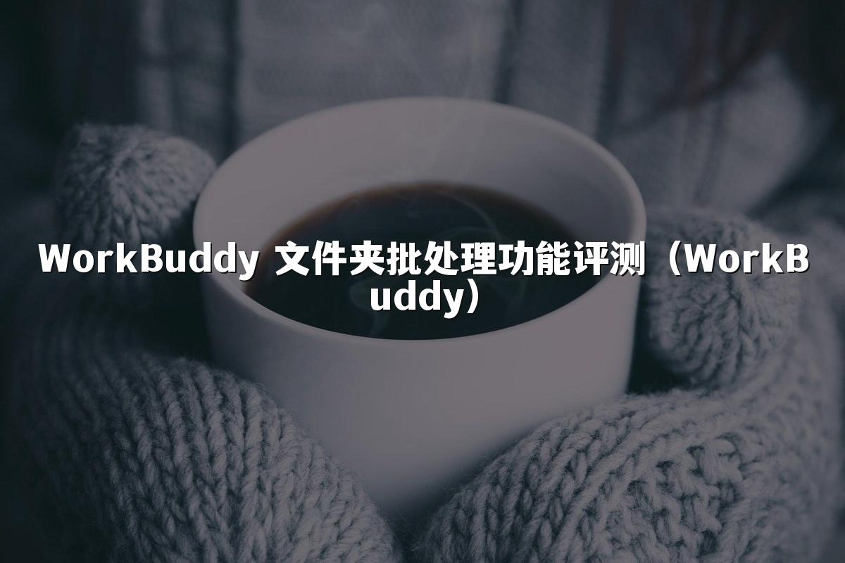 WorkBuddy 文件夹批处理功能评测(WorkBuddy)