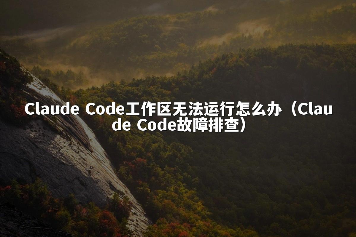 Claude Code工作区无法运行怎么办（Claude Code故障排查）