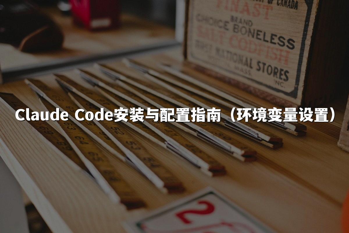 Claude Code安装与配置指南（环境变量设置）