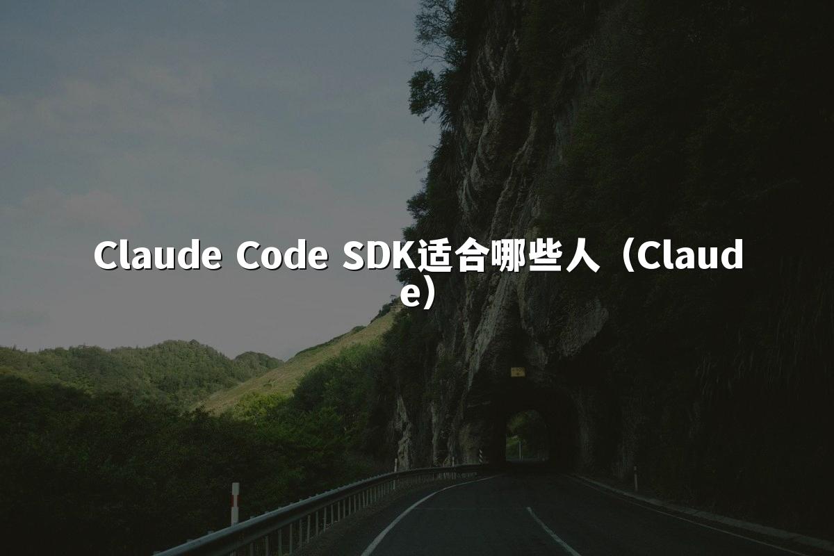 Claude Code SDK适合哪些人(Claude)
