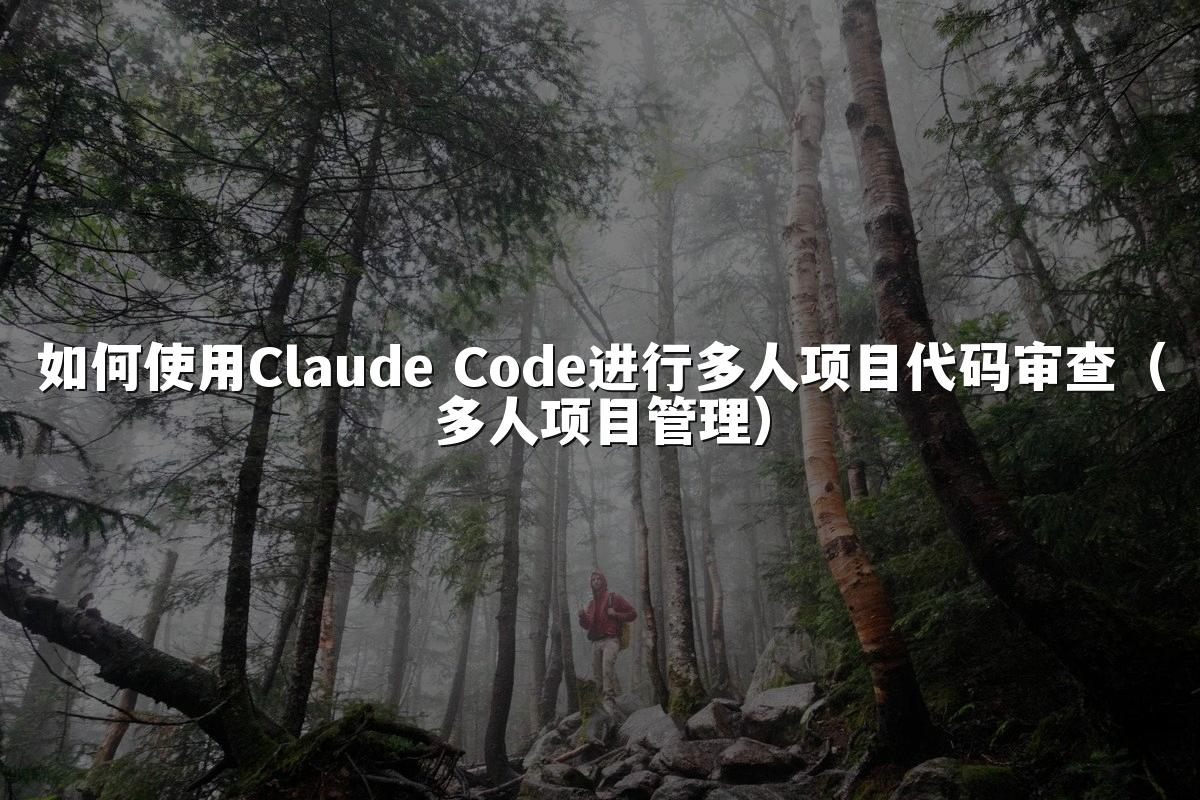 如何使用Claude Code进行多人项目代码审查(多人项目管理)