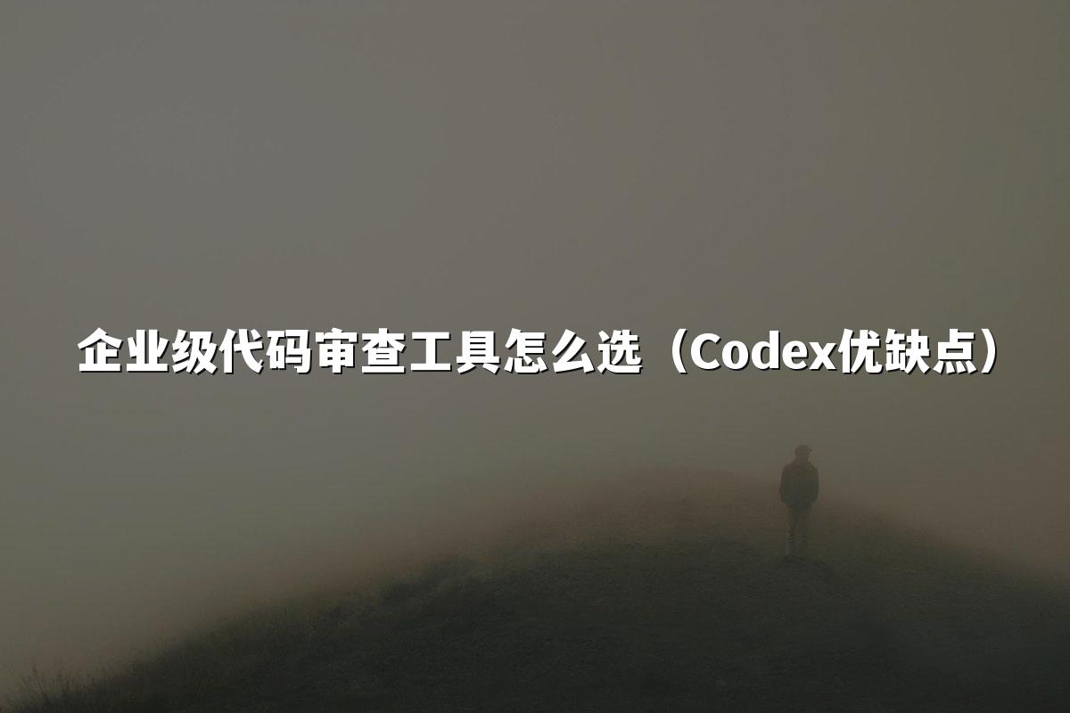 企业级代码审查工具怎么选(Codex优缺点)