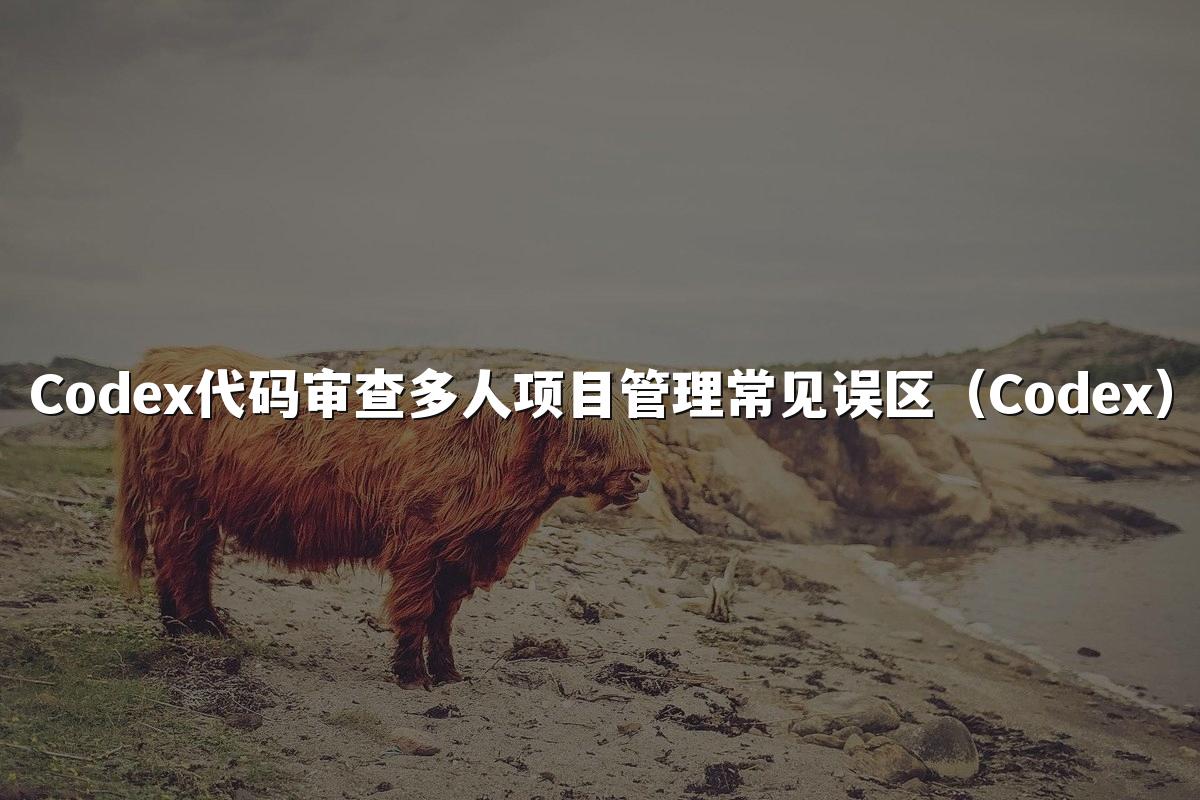 Codex代码审查多人项目管理常见误区(Codex)