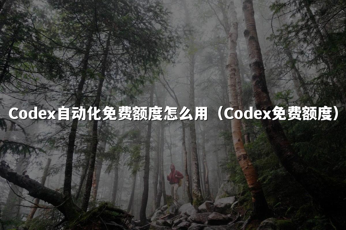 Codex自动化免费额度怎么用(Codex免费额度)
