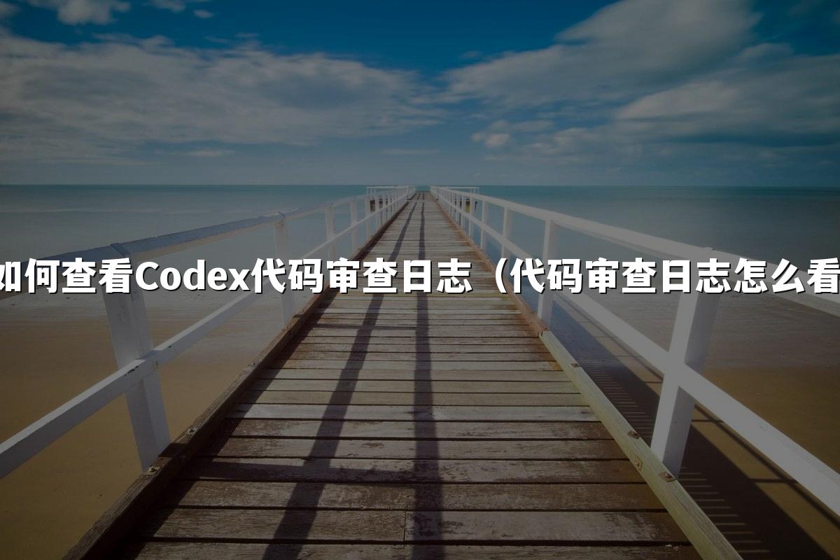 如何查看Codex代码审查日志(代码审查日志怎么看)