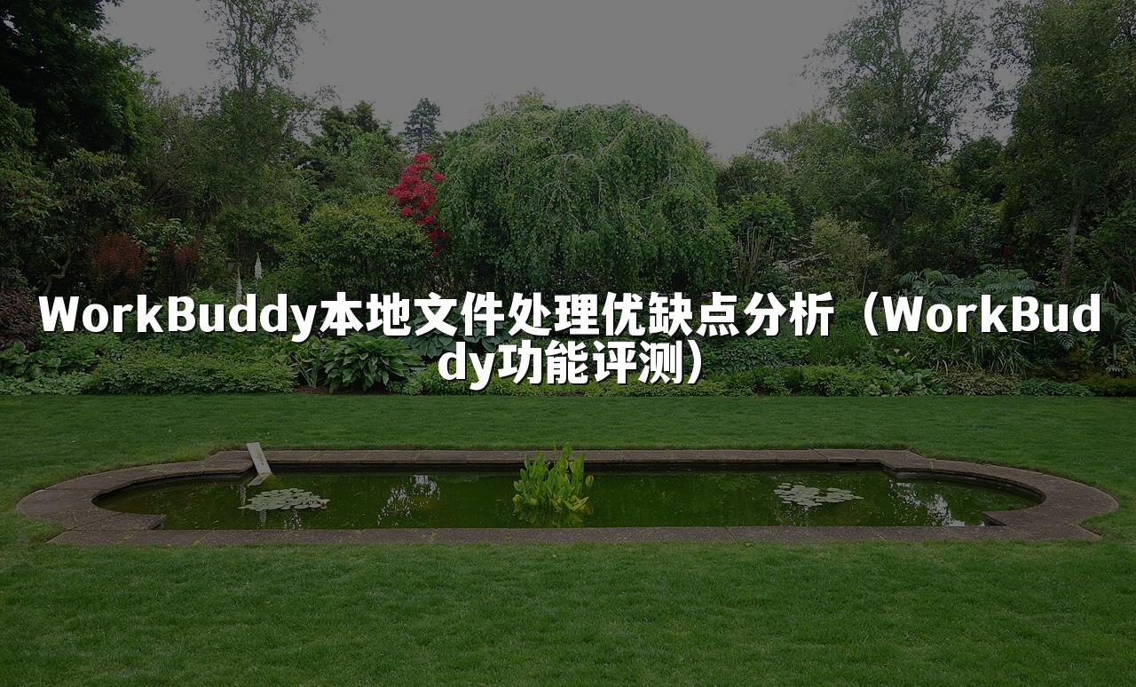WorkBuddy本地文件处理优缺点分析(WorkBuddy功能评测)
