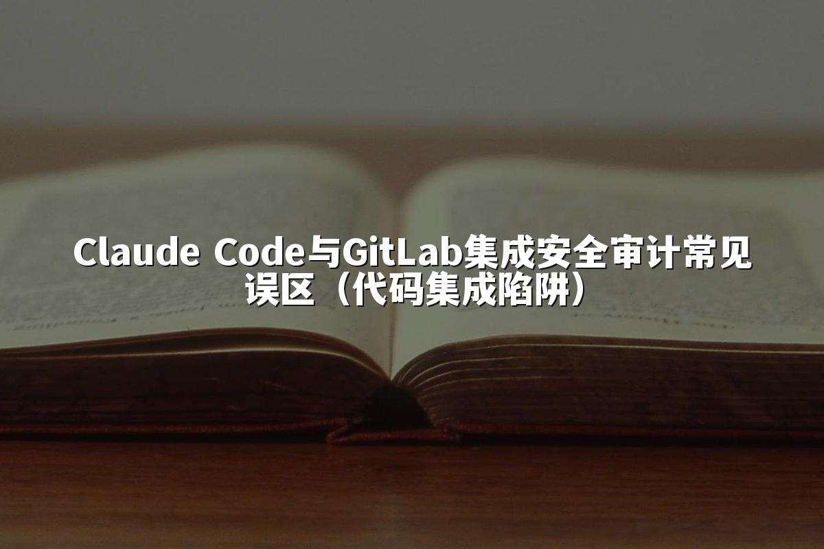 Claude Code与GitLab集成安全审计常见误区（代码集成陷阱）