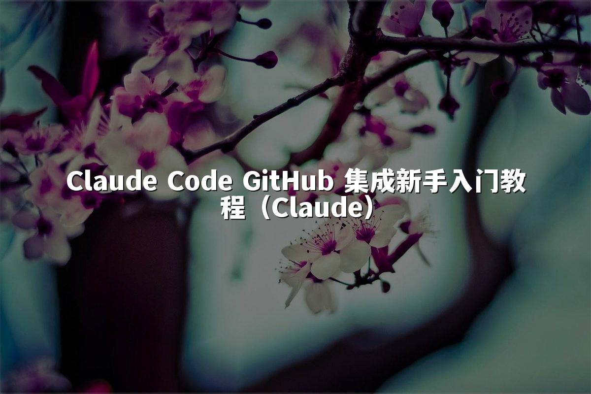 Claude Code GitHub 集成新手入门教程(Claude)