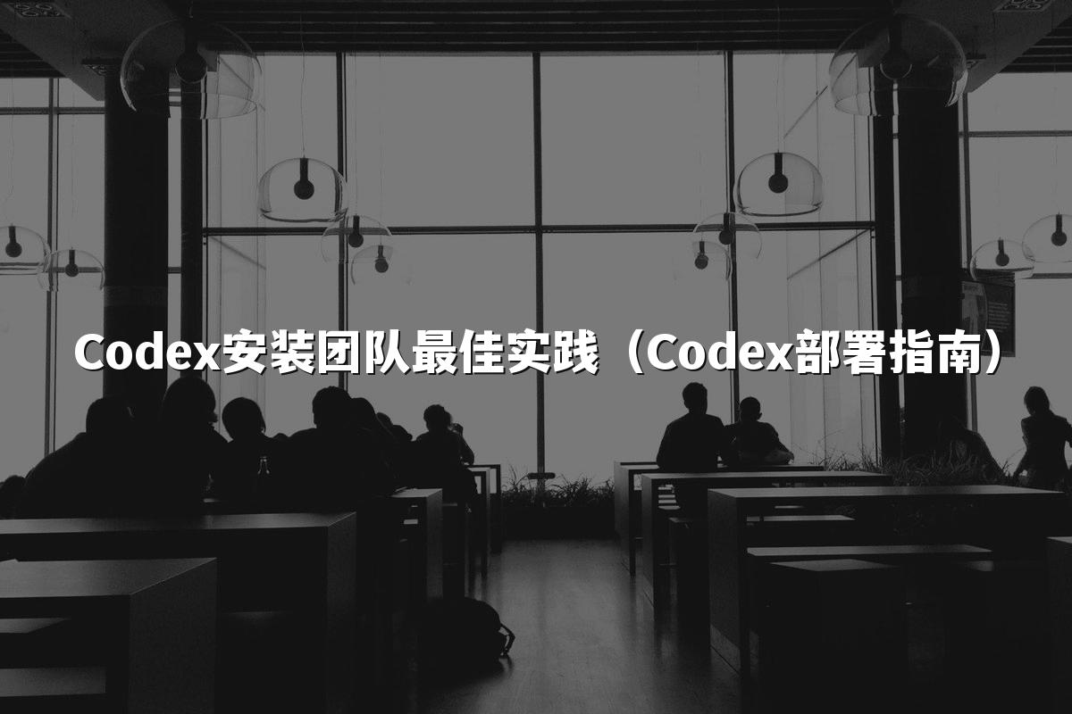 Codex安装团队最佳实践（Codex部署指南）