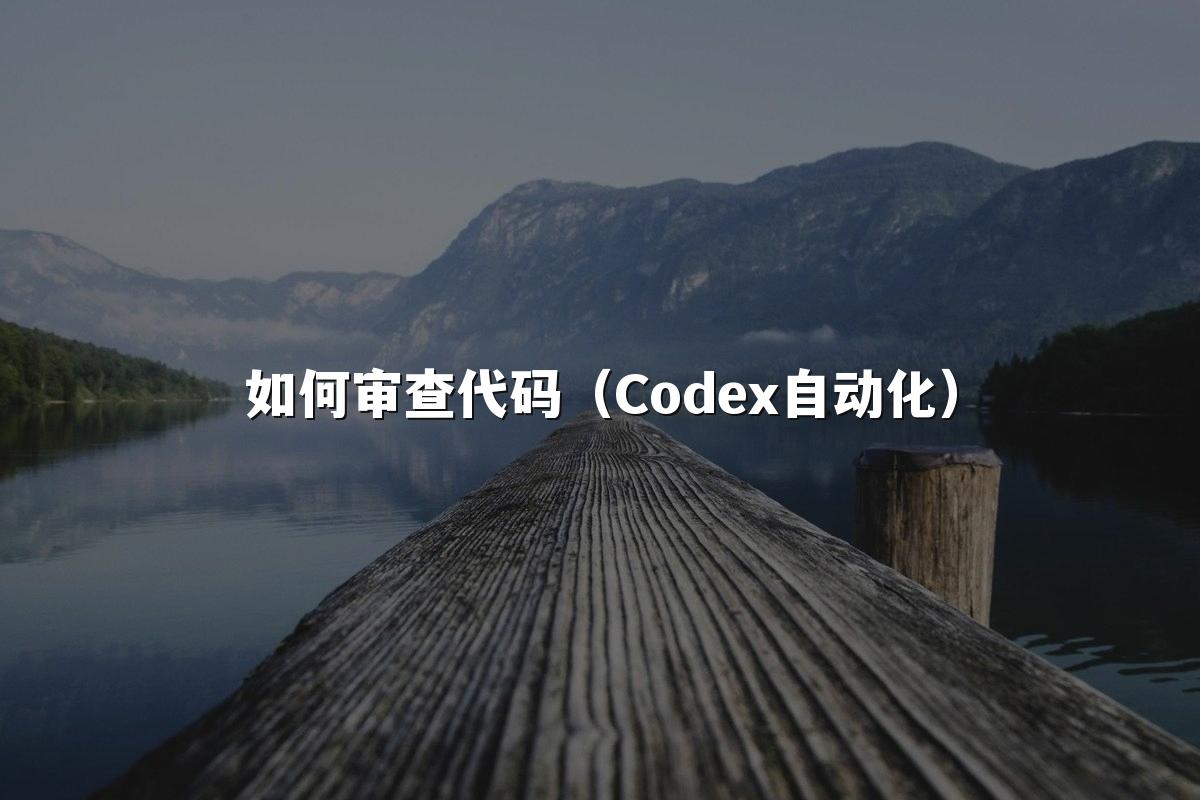 如何审查代码(Codex自动化)