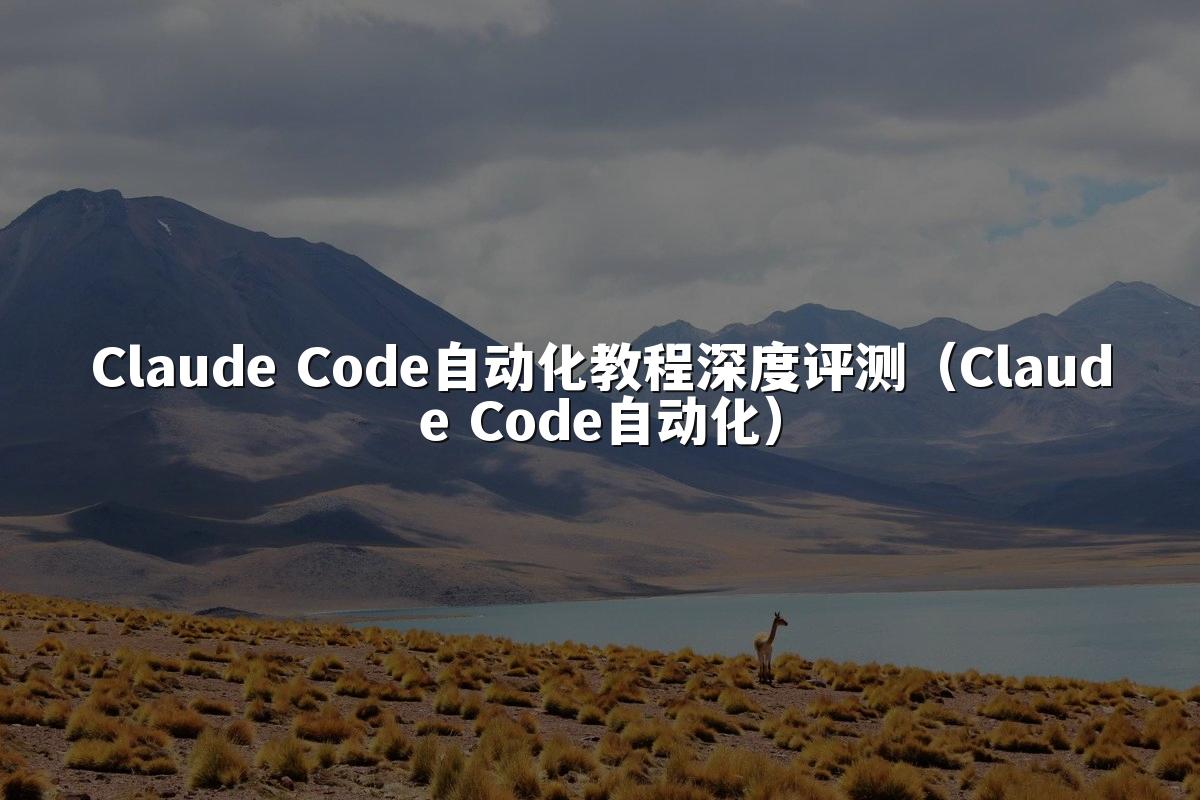 Claude Code自动化教程深度评测(Claude Code自动化)