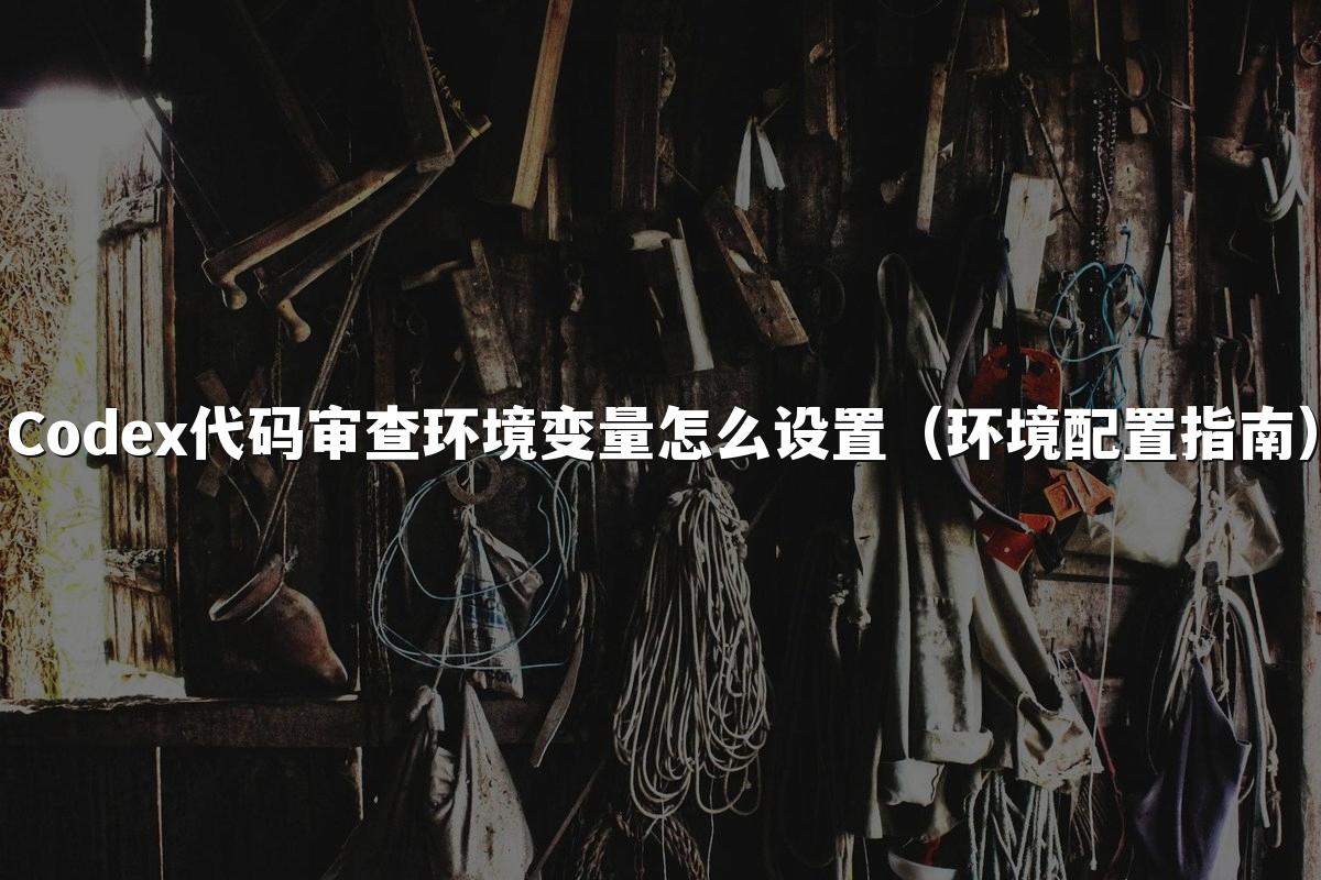 Codex代码审查环境变量怎么设置(环境配置指南)