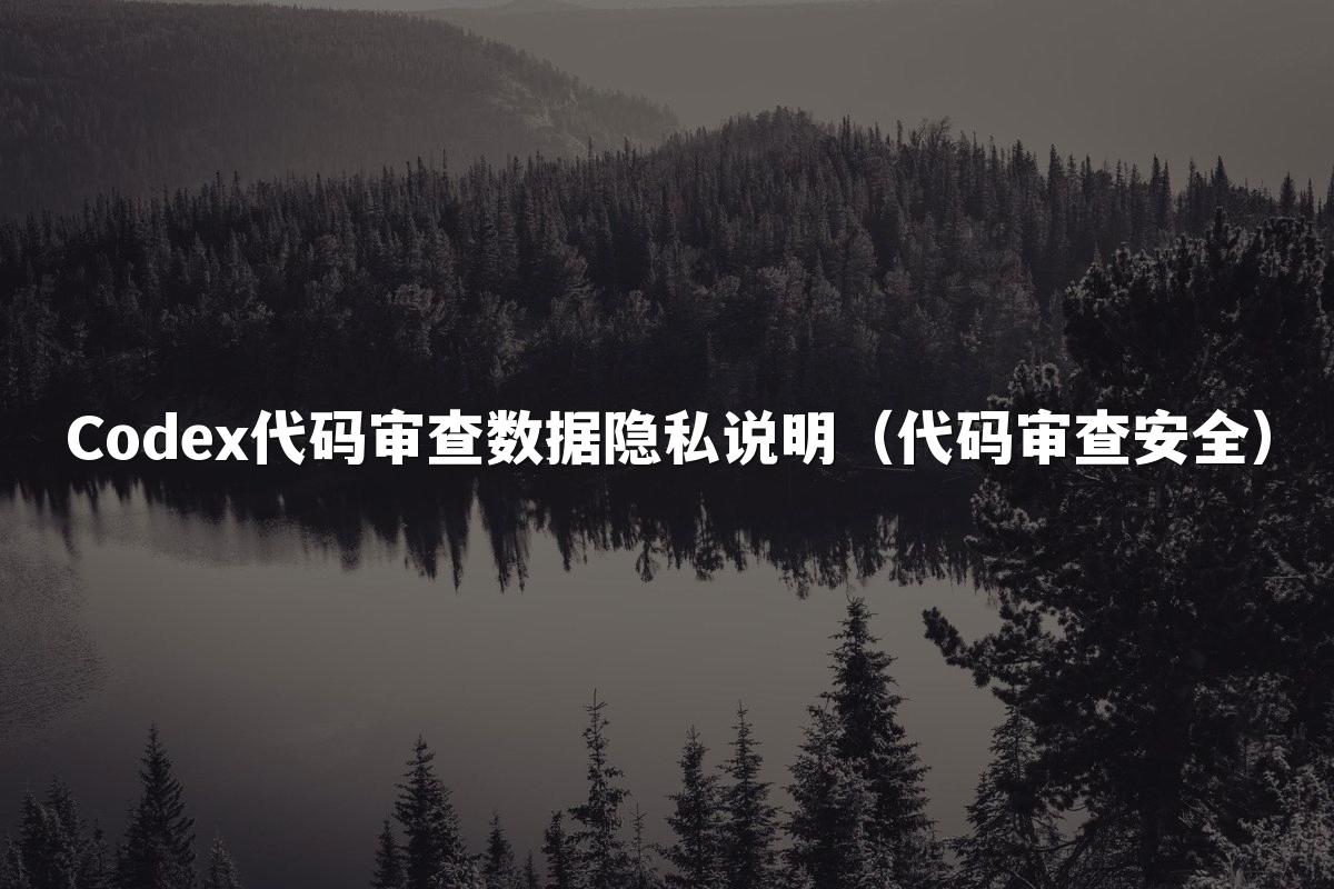 Codex代码审查数据隐私说明（代码审查安全）