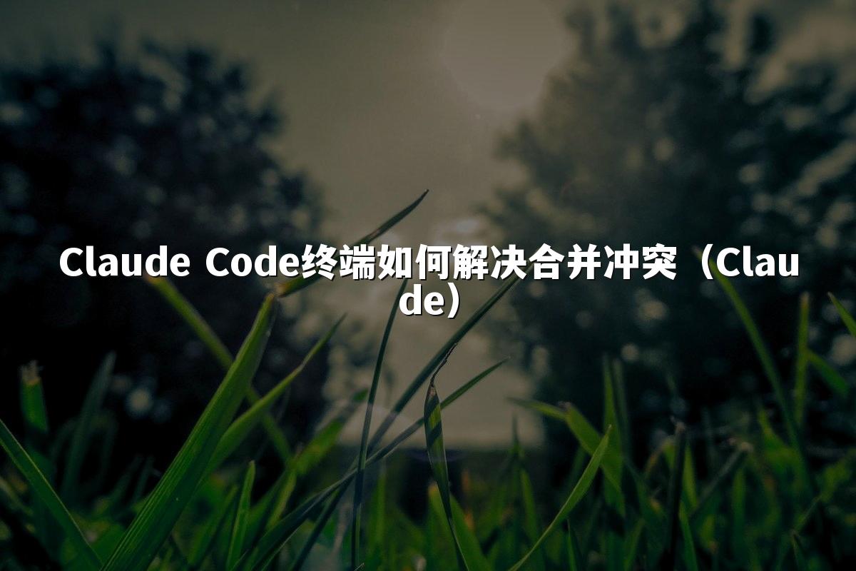Claude Code终端如何解决合并冲突(Claude)