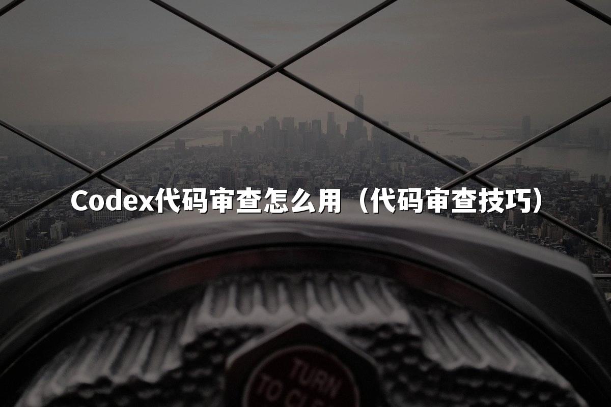 Codex代码审查怎么用(代码审查技巧)