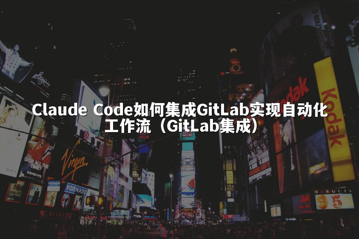 Claude Code如何集成GitLab实现自动化工作流(GitLab集成)