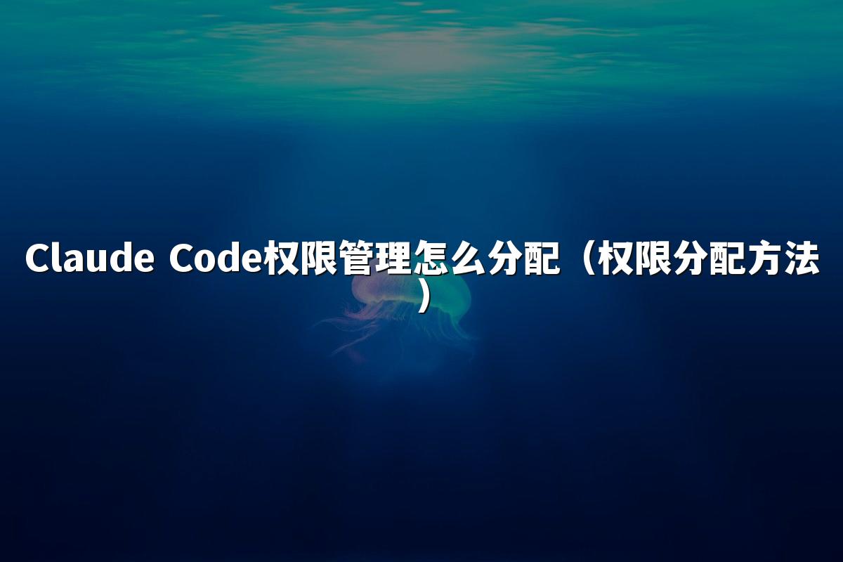 Claude Code权限管理怎么分配(权限分配方法)