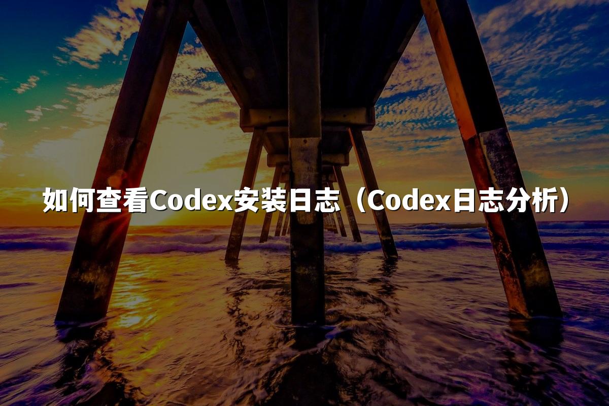 如何查看Codex安装日志（Codex日志分析）