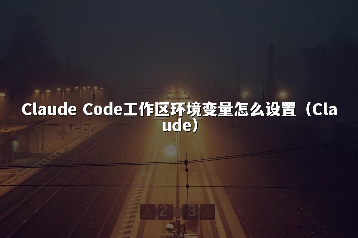 Claude Code工作区环境变量怎么设置（Claude）
