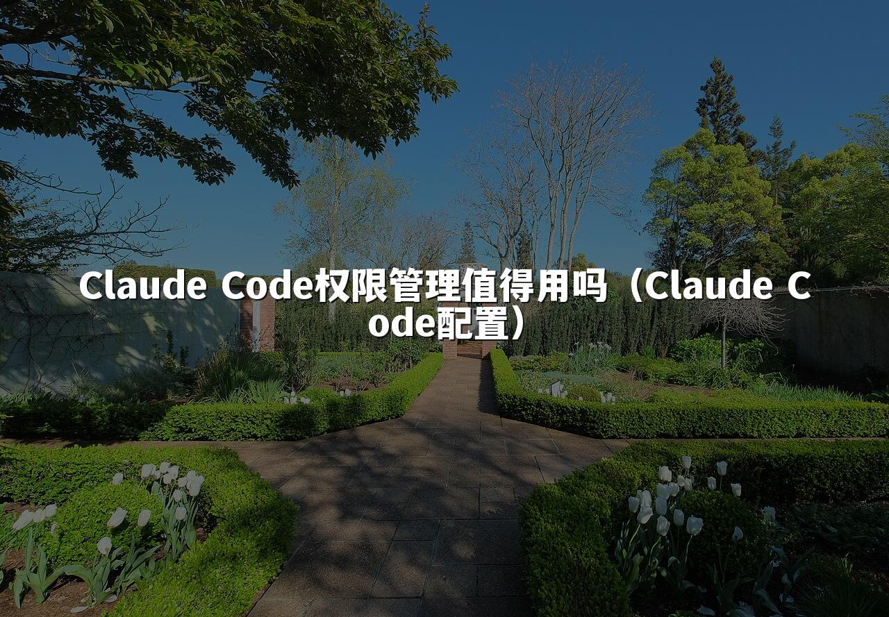 Claude Code权限管理值得用吗（Claude Code配置）