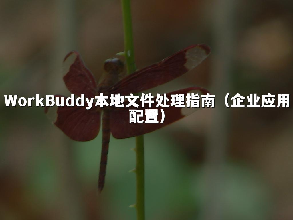 WorkBuddy本地文件处理指南(企业应用配置)