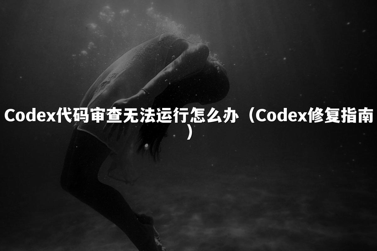 Codex代码审查无法运行怎么办(Codex修复指南)
