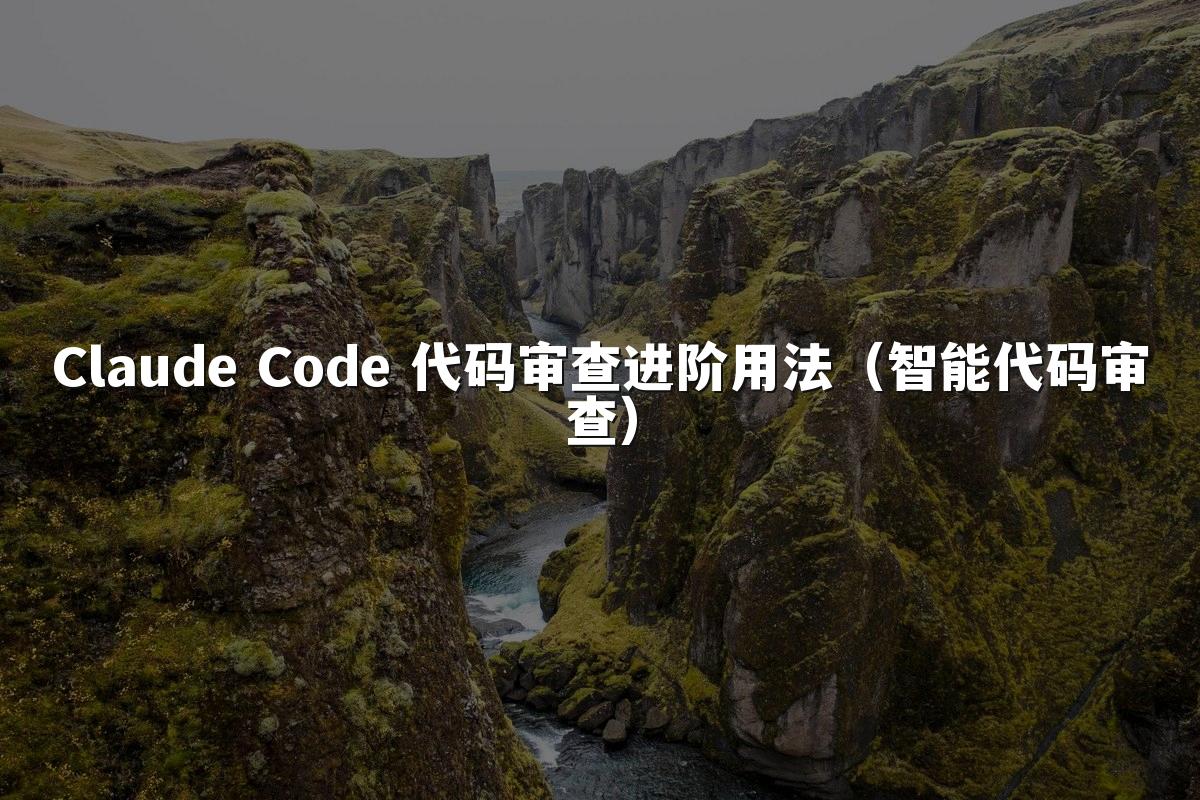 Claude Code 代码审查进阶用法（智能代码审查）