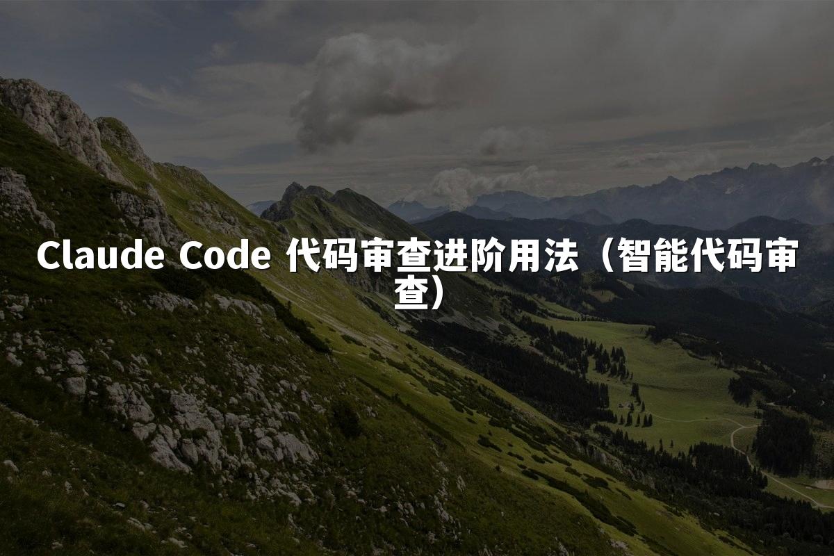 Claude Code 代码审查进阶用法（智能代码审查）