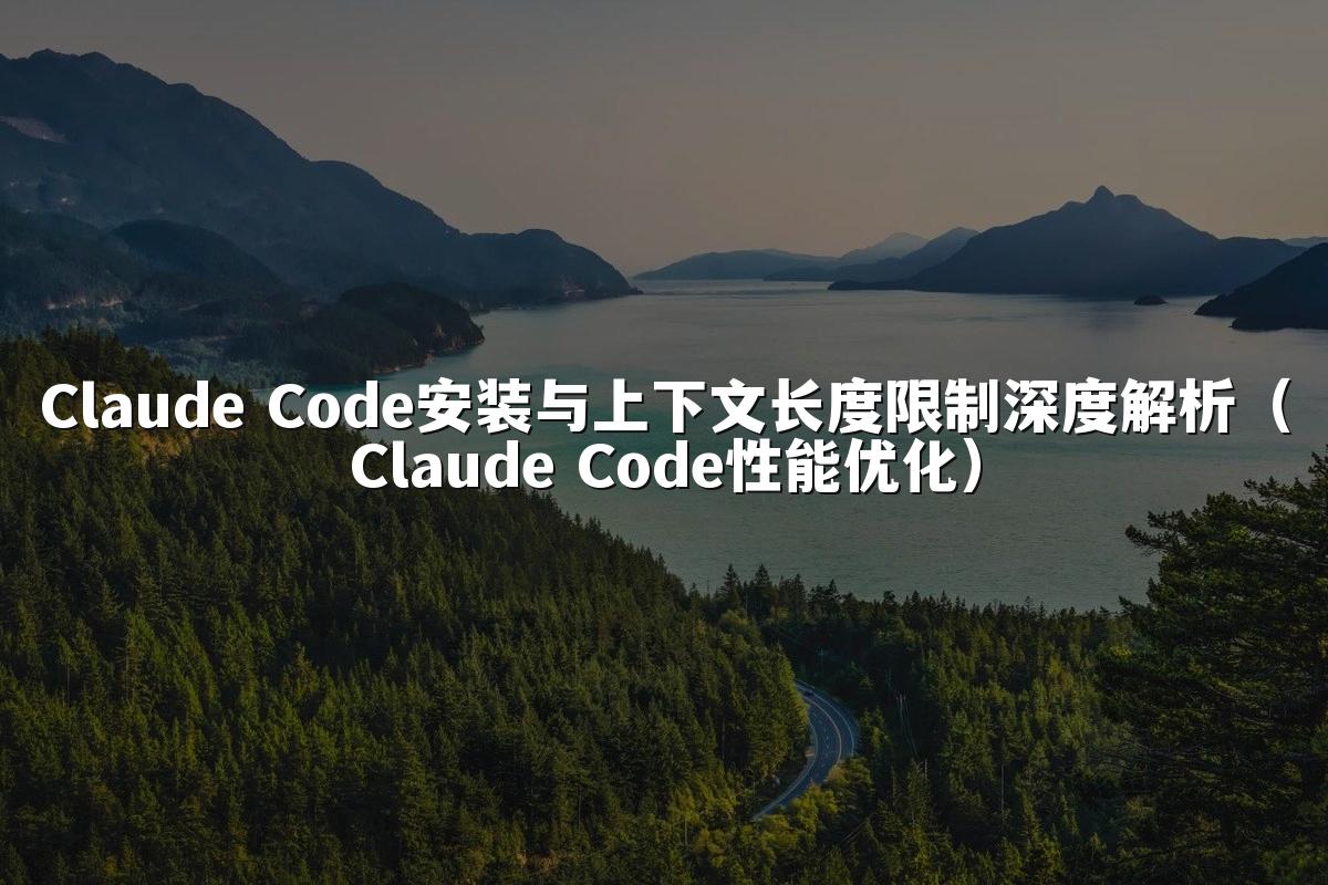 Claude Code安装与上下文长度限制深度解析（Claude Code性能优化）