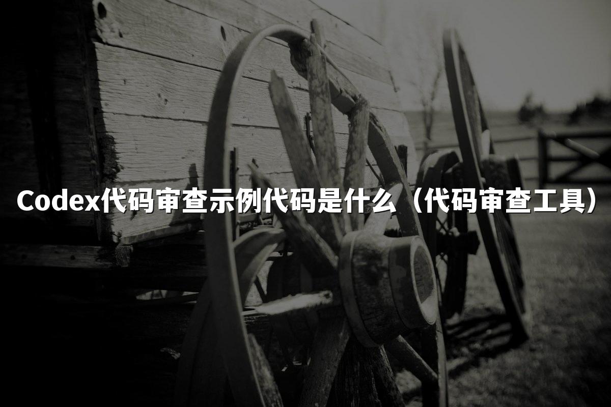 Codex代码审查示例代码是什么(代码审查工具)