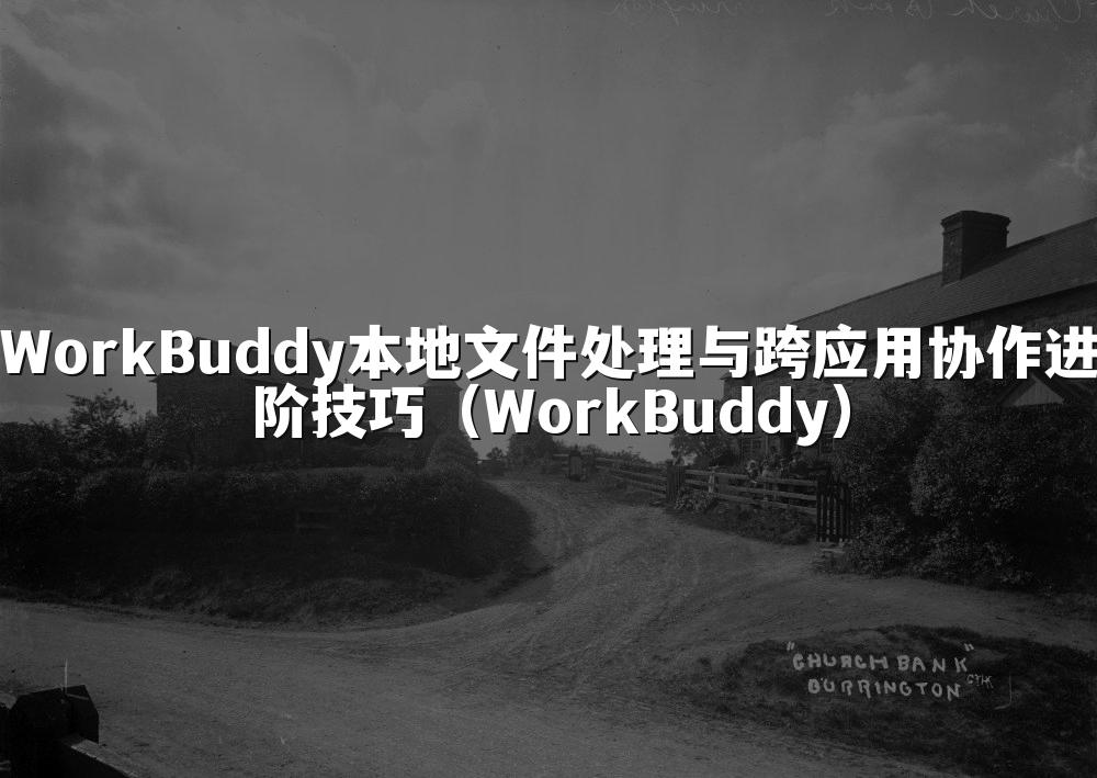 WorkBuddy本地文件处理与跨应用协作进阶技巧(WorkBuddy)