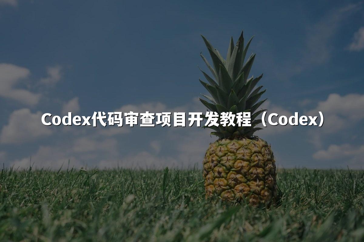 Codex代码审查项目开发教程(Codex)