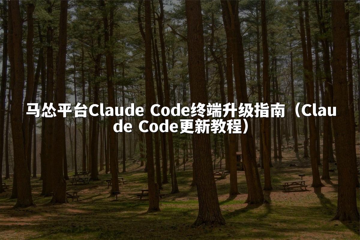 马怂平台Claude Code终端升级指南(Claude Code更新教程)