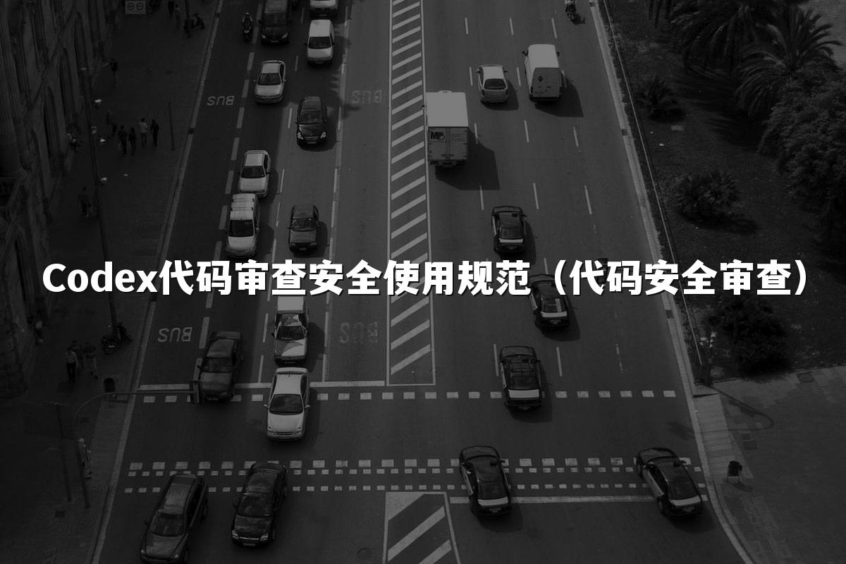 Codex代码审查安全使用规范（代码安全审查）