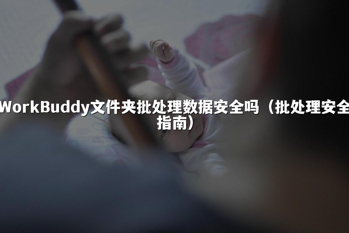 WorkBuddy文件夹批处理数据安全吗(批处理安全指南)