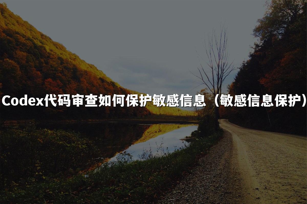Codex代码审查如何保护敏感信息（敏感信息保护）