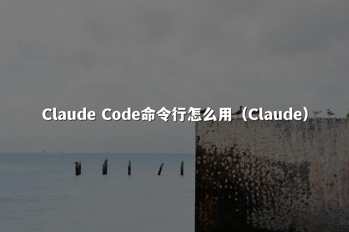 Claude Code命令行怎么用(Claude)