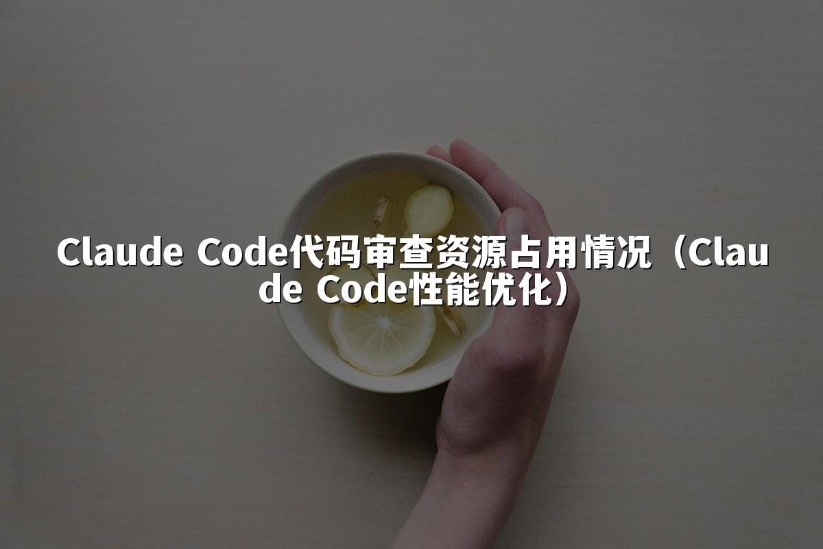 Claude Code代码审查资源占用情况（Claude Code性能优化）