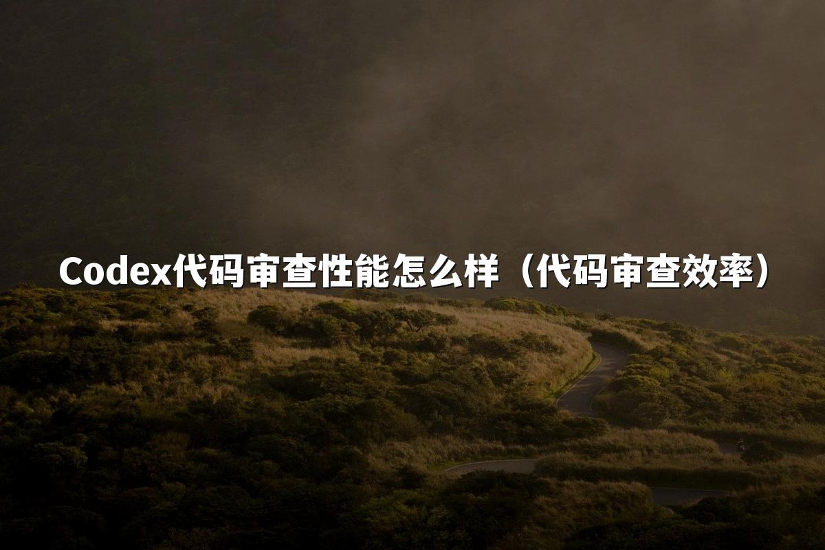 Codex代码审查性能怎么样(代码审查效率)