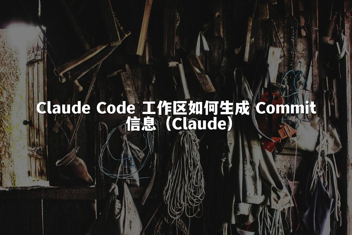 Claude Code 工作区如何生成 Commit 信息(Claude)